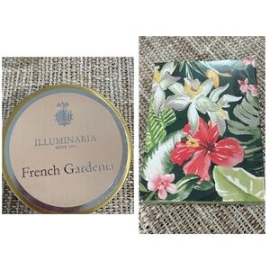 Sold Out Tommy Bahama Tropical Floral Matchbox & Illuminaria travel candle set
